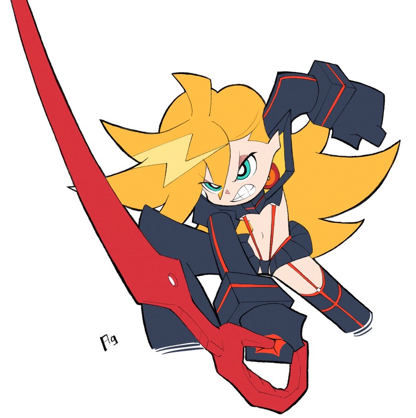 matoi ryuuko, senketsu, and panty (kill la kill and 1 more) drawn by aeyga