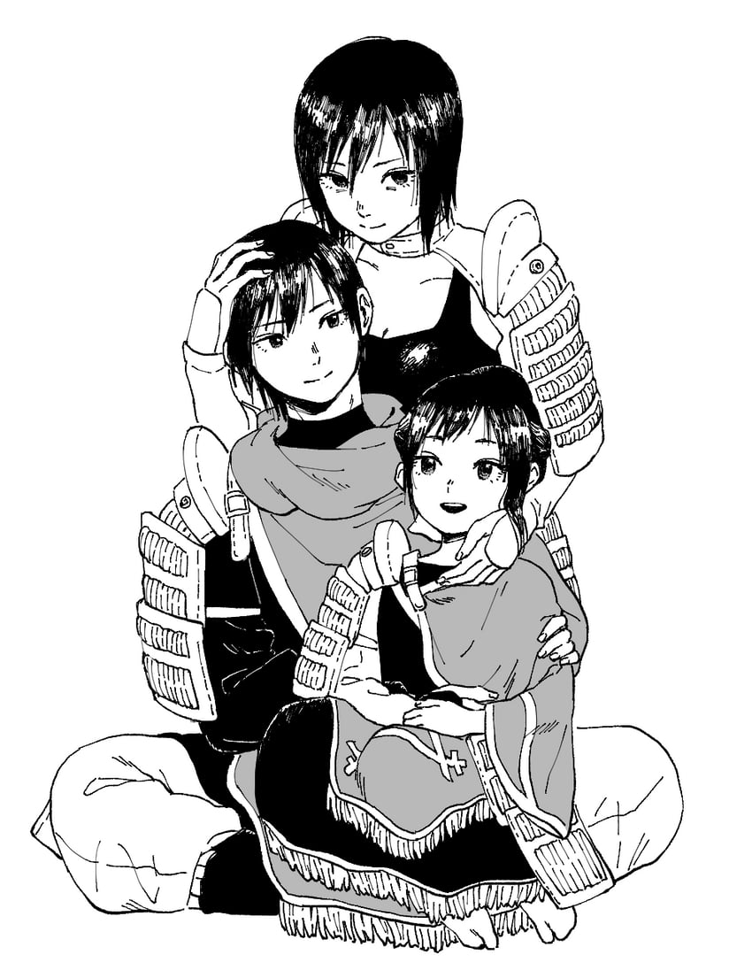 kahaku, hayase, and hisame (fumetsu no anata e) drawn by btkn0522