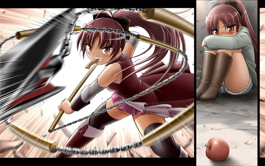 sakura kyoko (mahou shoujo madoka magica) drawn by shingyouji_tatsuya