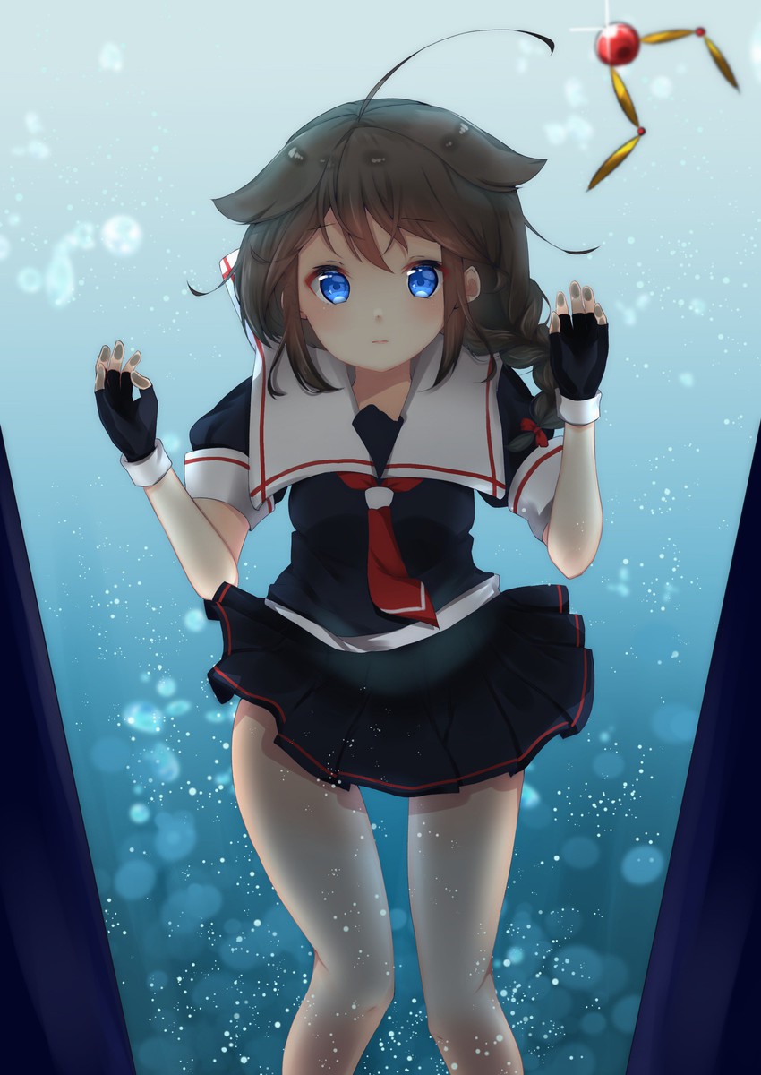 shigure and shigure kai ni (kantai collection) drawn by kazama_gorou