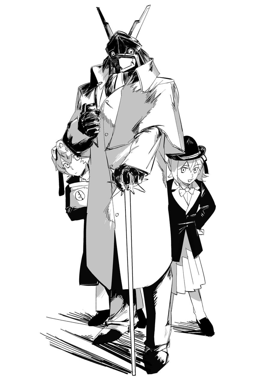 sherlock holmes, alphamon, aiba ami, and john hamish watson (digimon and 1 more) drawn by dawu233