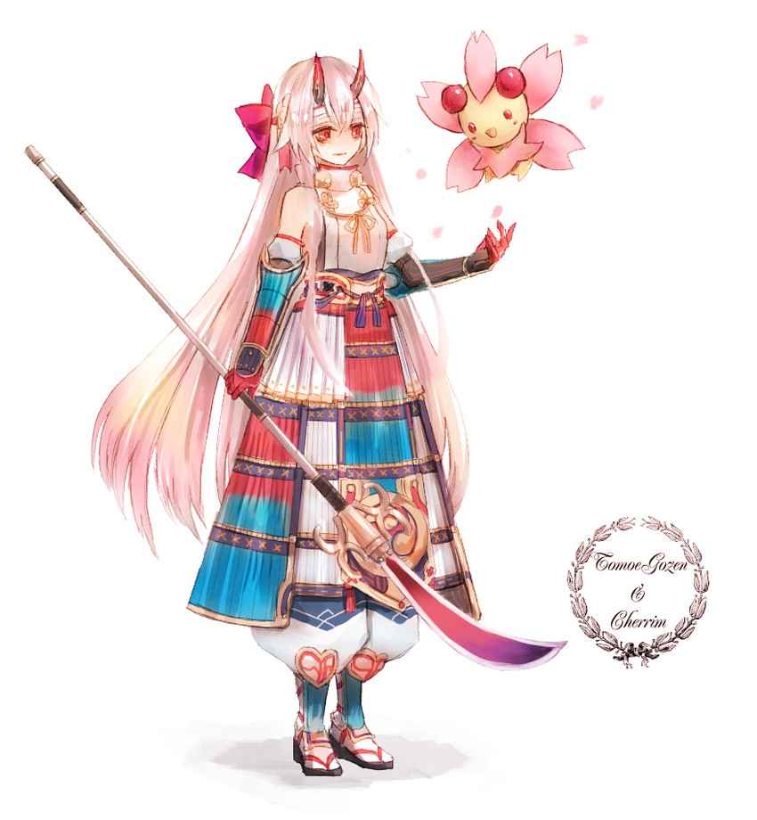 tomoe gozen and cherrim (fate and 2 more) drawn by byuura_(sonofelice)