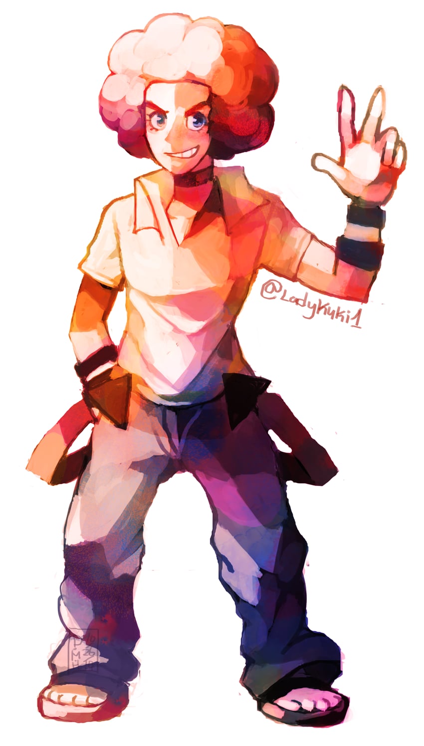 flint (pokemon and 1 more) drawn by lady_kuki
