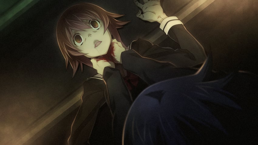 onoe serika and miyashiro takuru (chaos;child) drawn by sasaki_mutsumi