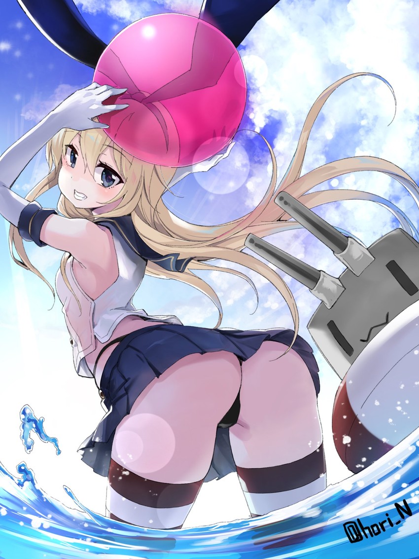 shimakaze and rensouhou-chan (kantai collection) drawn by nino_(shira)