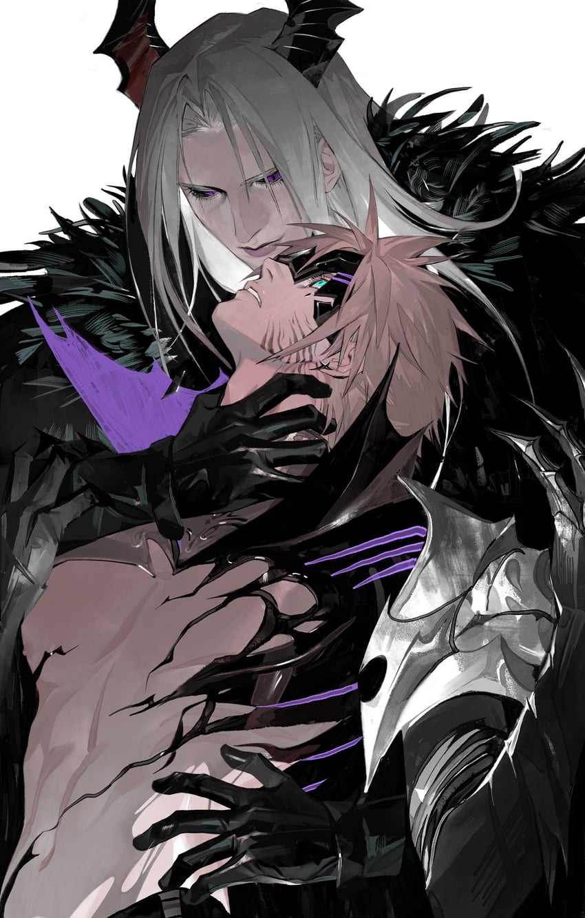cloud strife and sephiroth (final fantasy and 2 more) drawn by alina99liang
