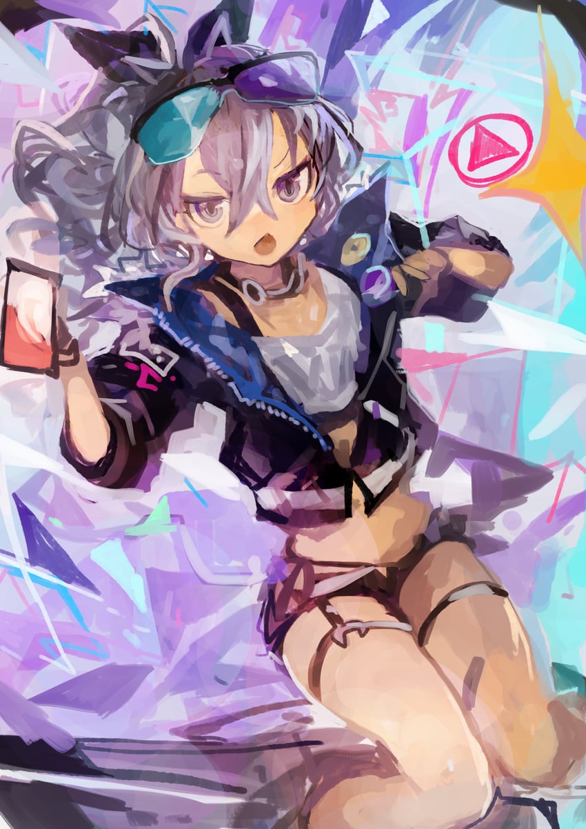 silver wolf (honkai and 1 more) drawn by kaamin_(mariarose753)