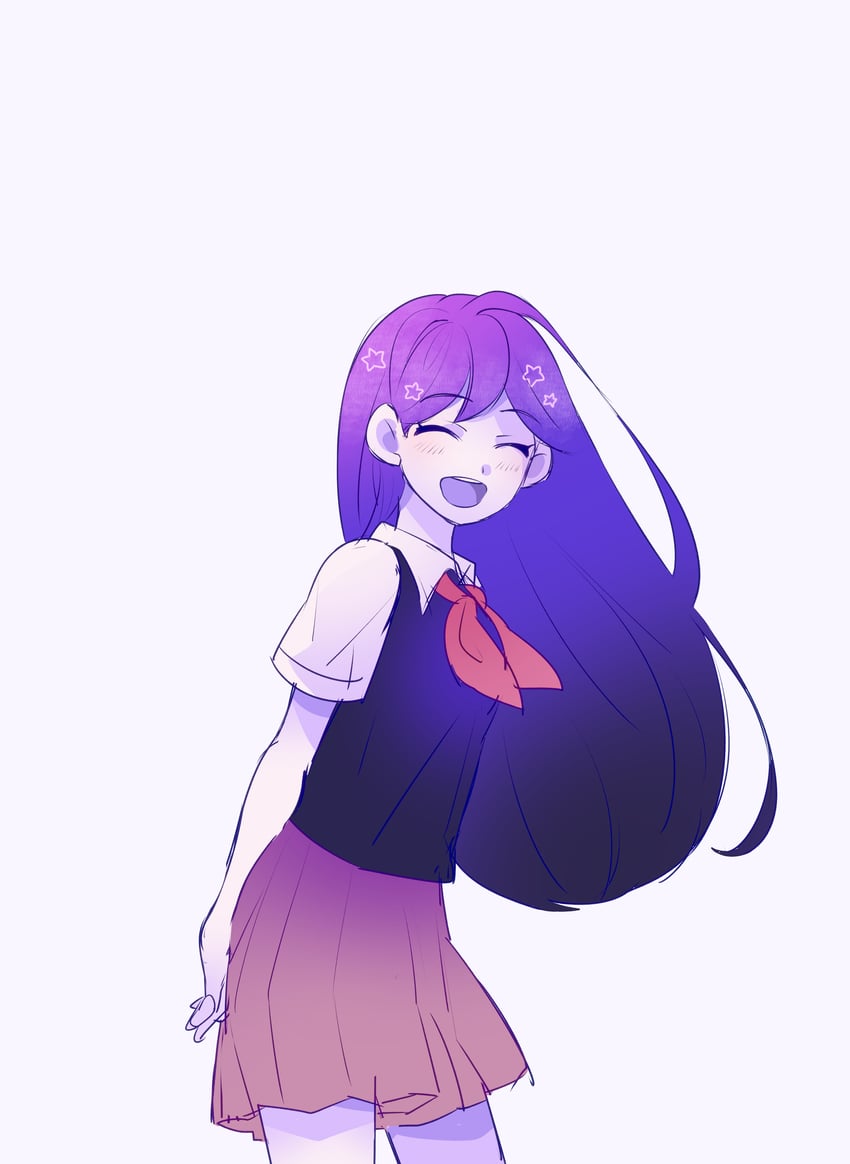 mari (omori) drawn by maromichan