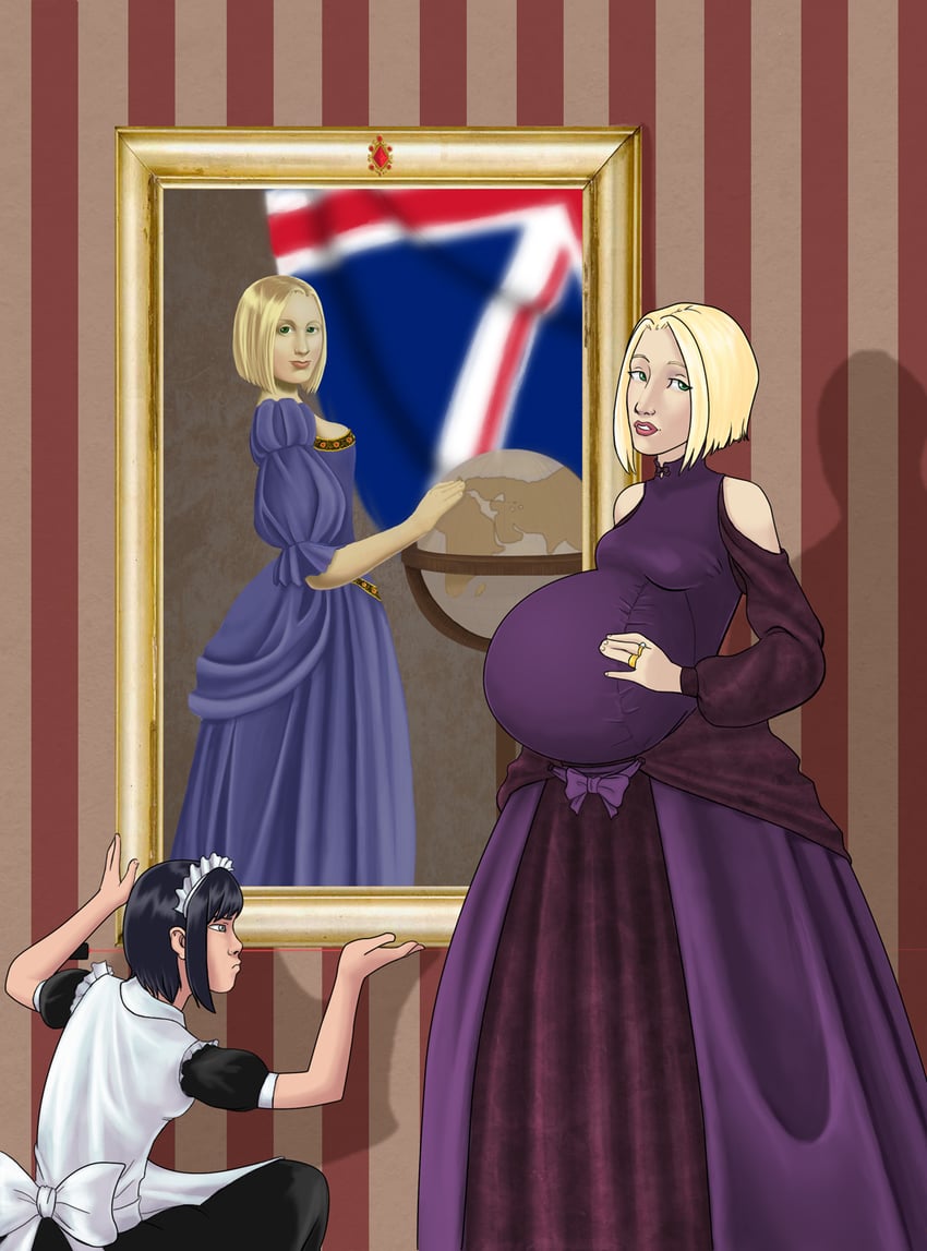 britannia and lady victoria (original) drawn by olympic-dames and saburox
