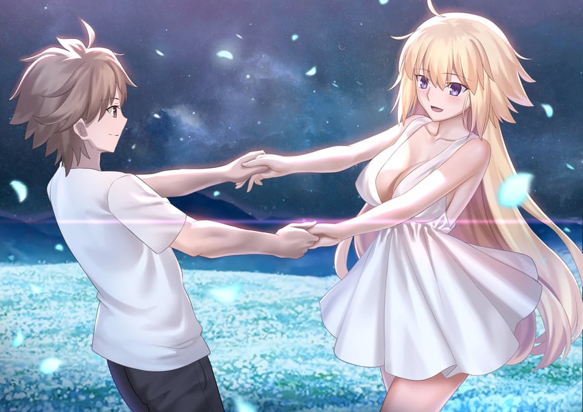 jeanne d'arc and sieg (fate and 1 more) drawn by besmiled