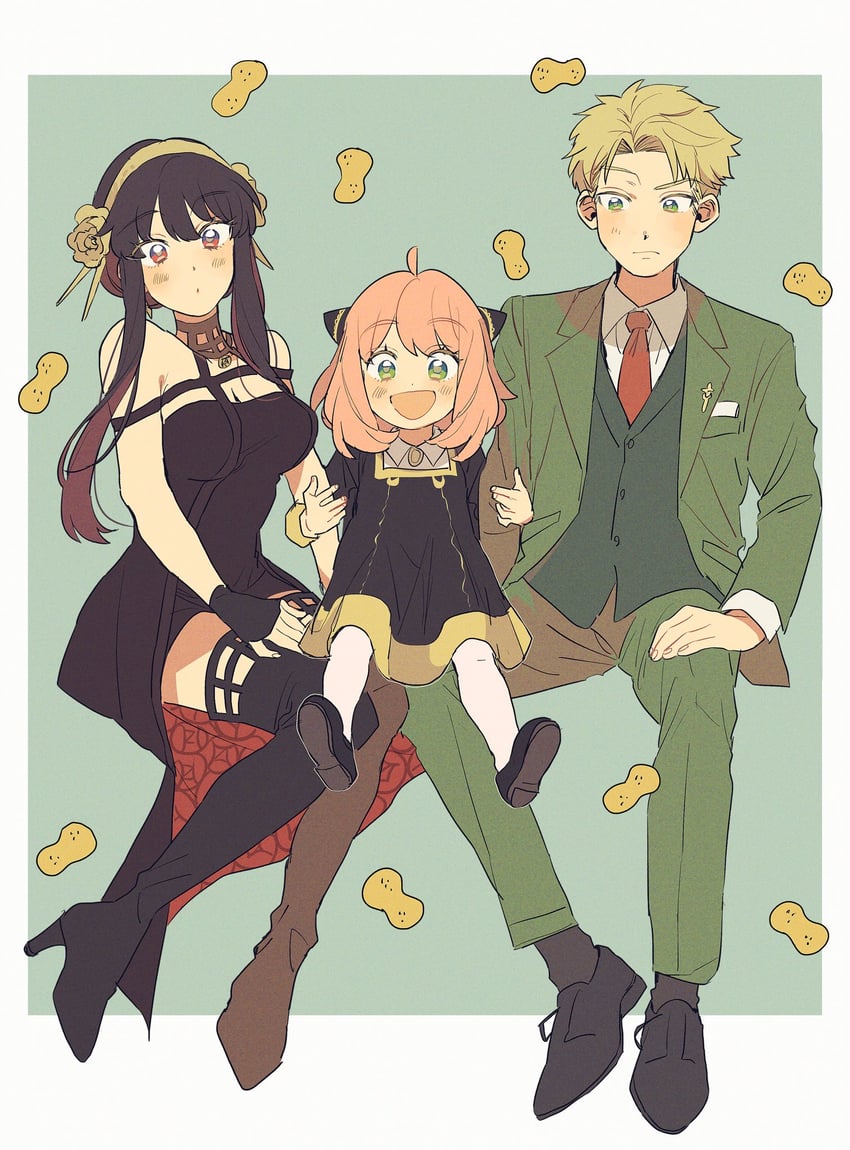 yor briar, anya, and twilight (spy x family) drawn by ninonuko
