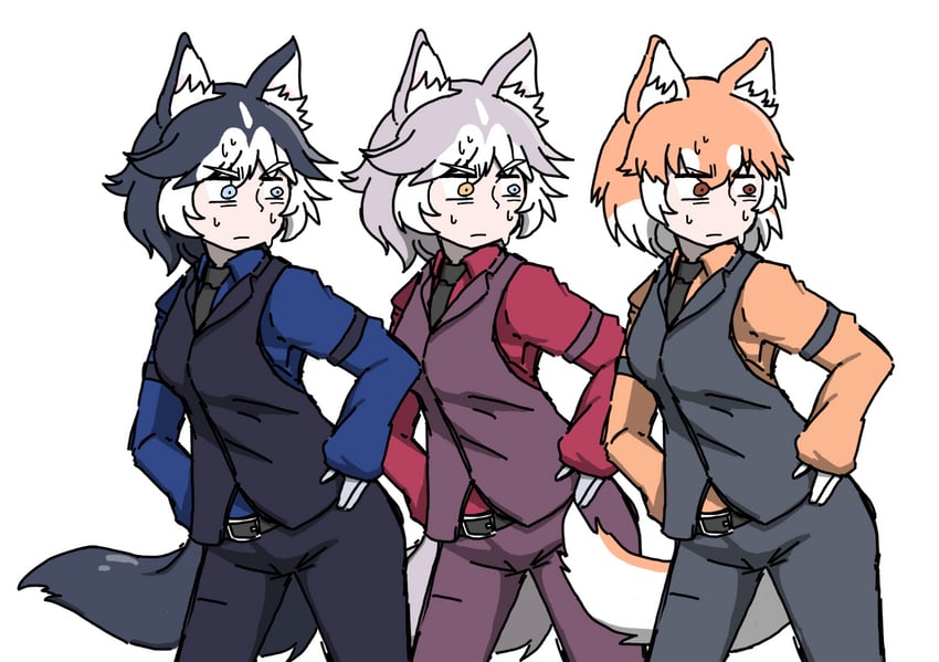 cerberus, dog, and siberian husky (kemono friends and 2 more) drawn by km9kcaxsbjnmmyw