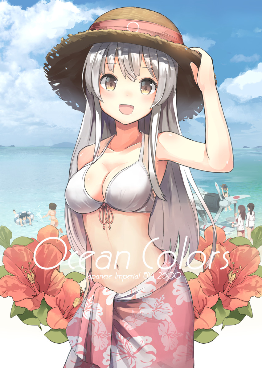 kaga, akagi, zuikaku, shoukaku, souryuu, and 1 more (kantai collection) drawn by isegawa_yasutaka