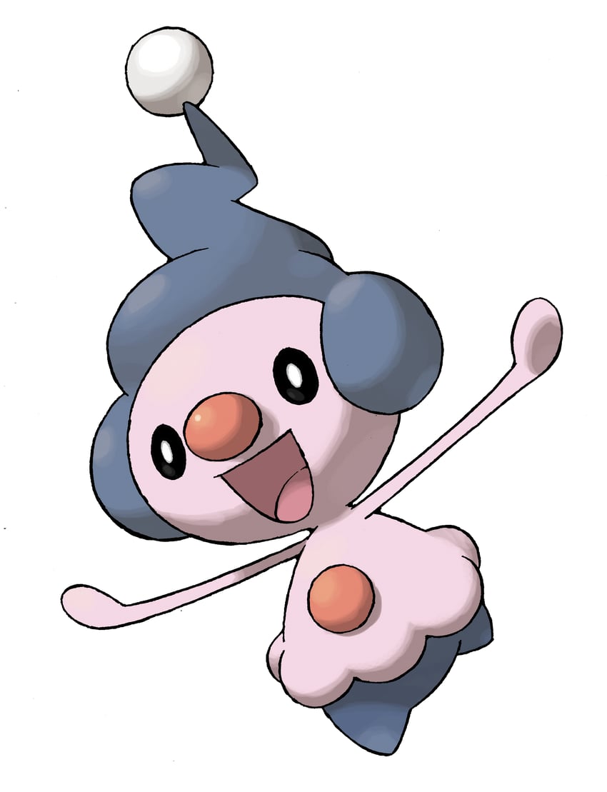 mime jr. (pokemon and 1 more) drawn by sugimori_ken