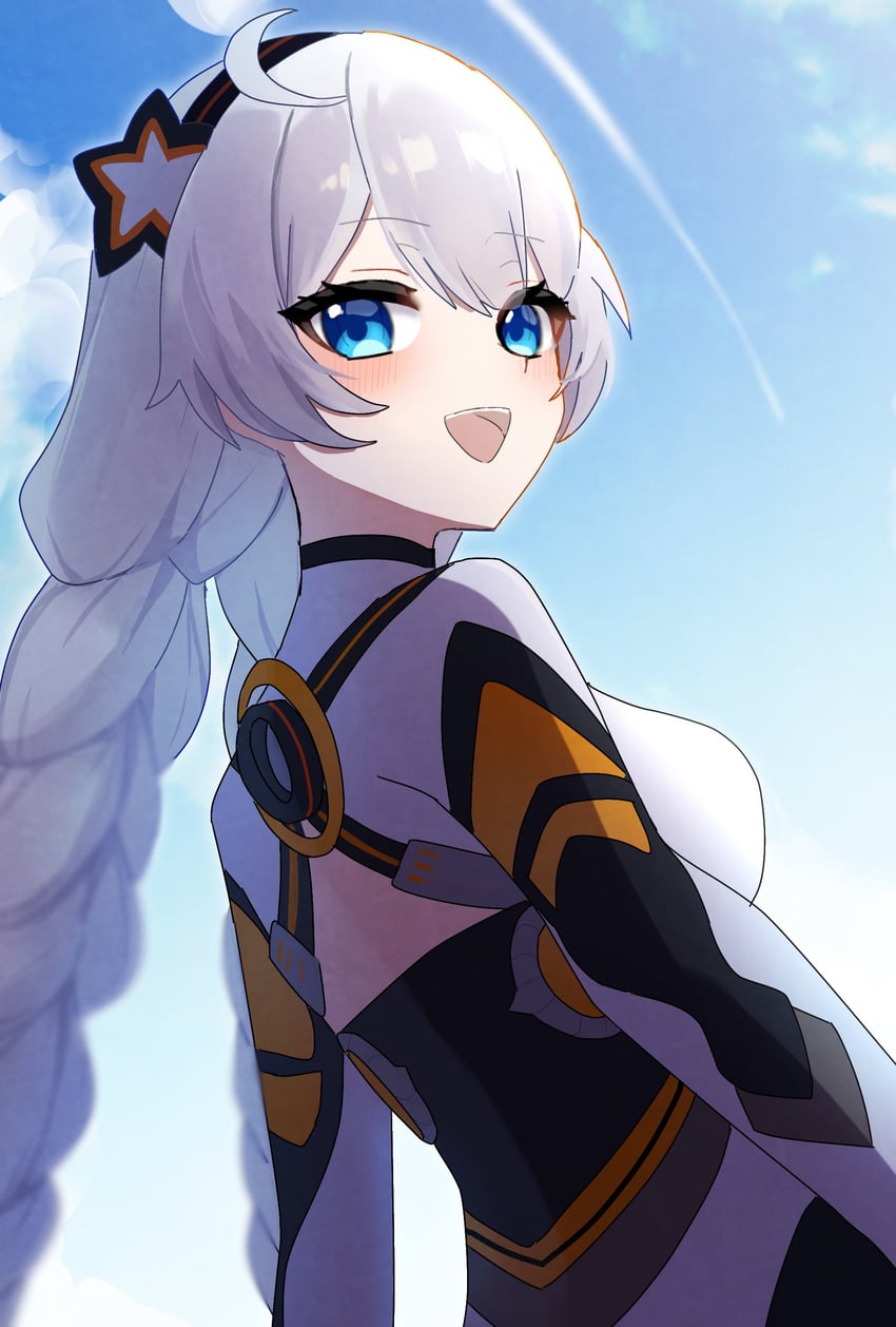 kiana kaslana (honkai and 1 more) drawn by h2o_omizu