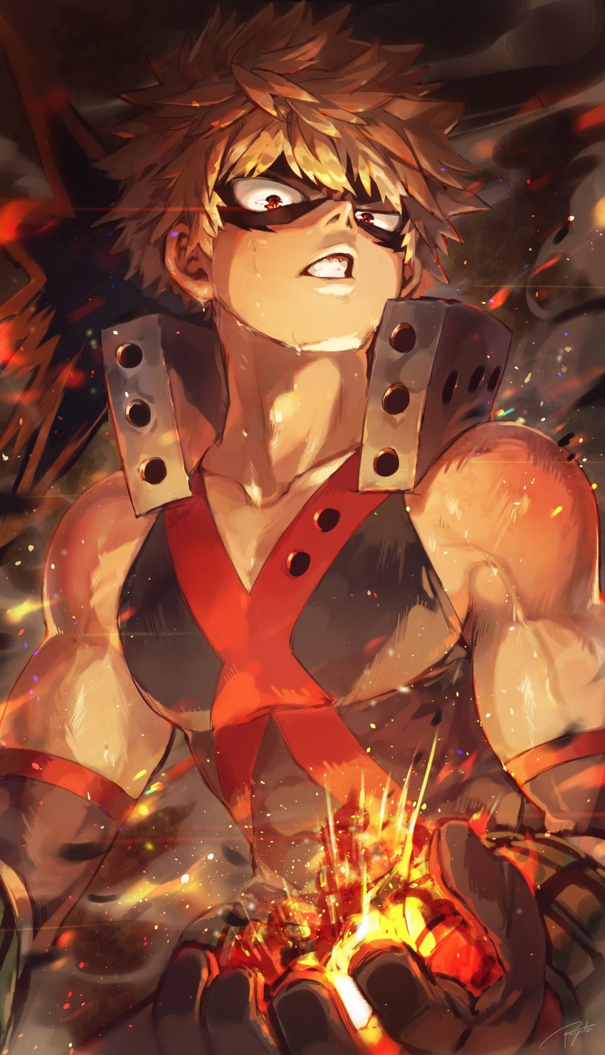 bakugou katsuki (boku no hero academia) drawn by ryota_(ry_o_ta)