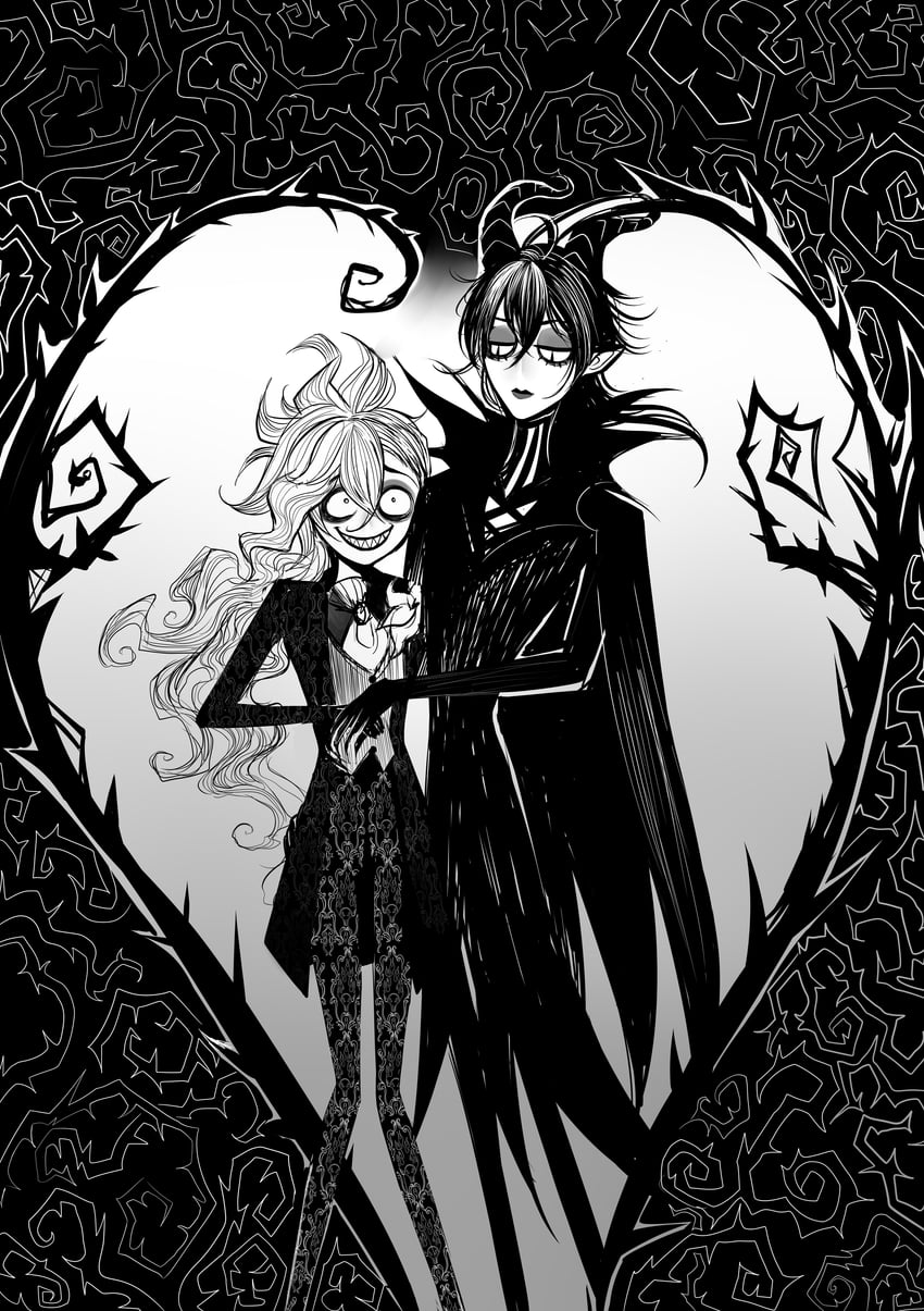 idia shroud and malleus draconia (twisted wonderland) drawn by baby.lemon