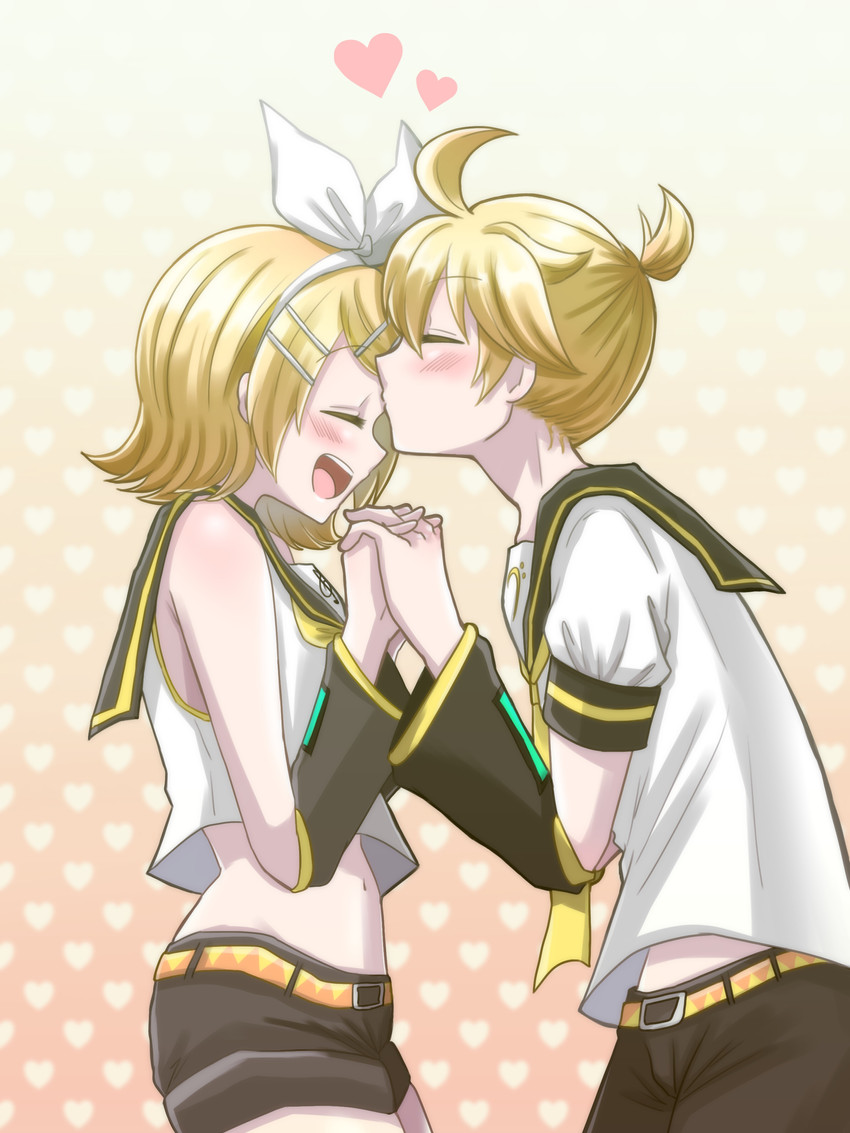 kagamine rin and kagamine len (vocaloid) drawn by hirase_yuyu