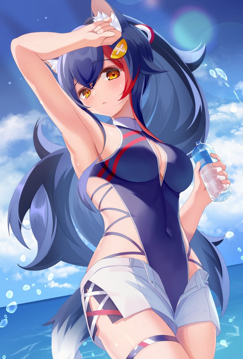 ookami mio (hololive) drawn by anichika