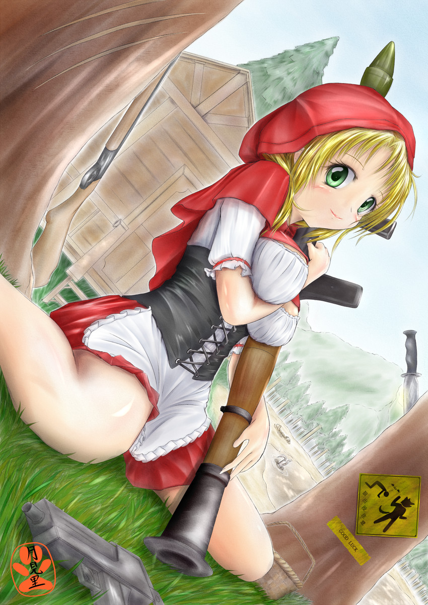 little red riding hood and big bad wolf (little red riding hood) drawn by yamanashi_kotoya