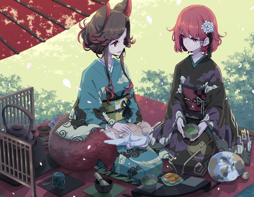 imaizumi kagerou and horikawa raiko (touhou) drawn by sakuraba_yuuki