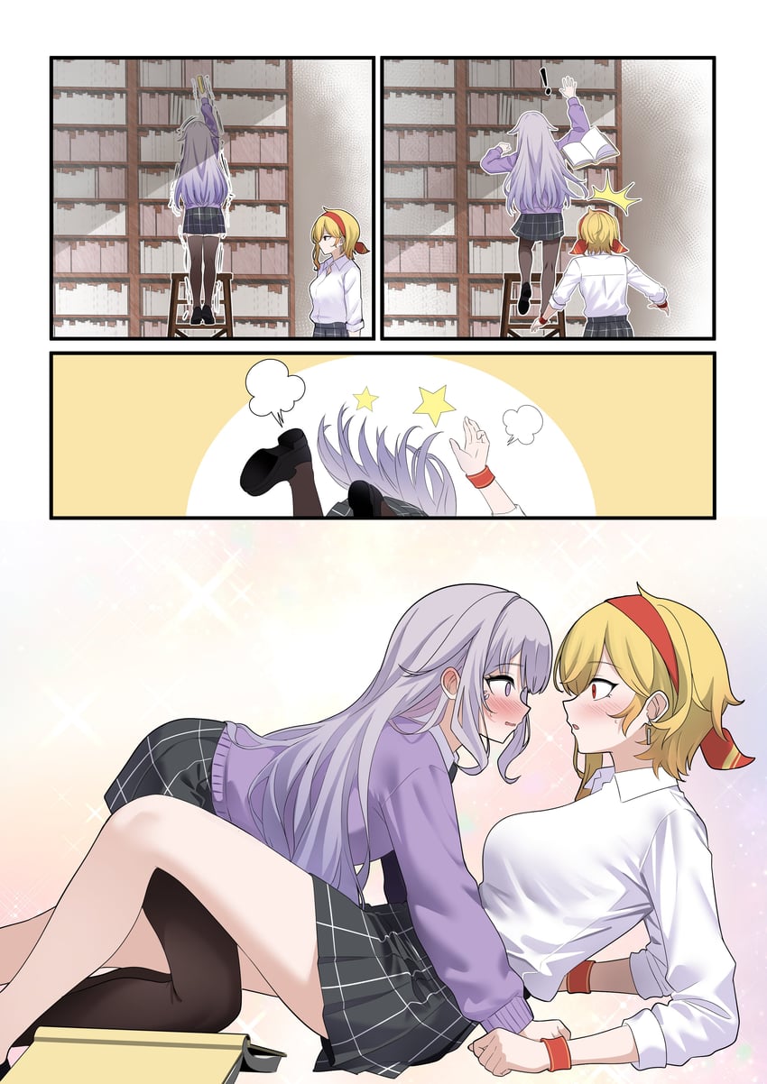 koseki bijou and kaela kovalskia (hololive and 2 more) drawn by raikkonen