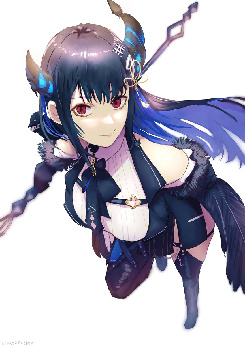 nerissa ravencroft (hololive and 1 more) drawn by erasorpepero
