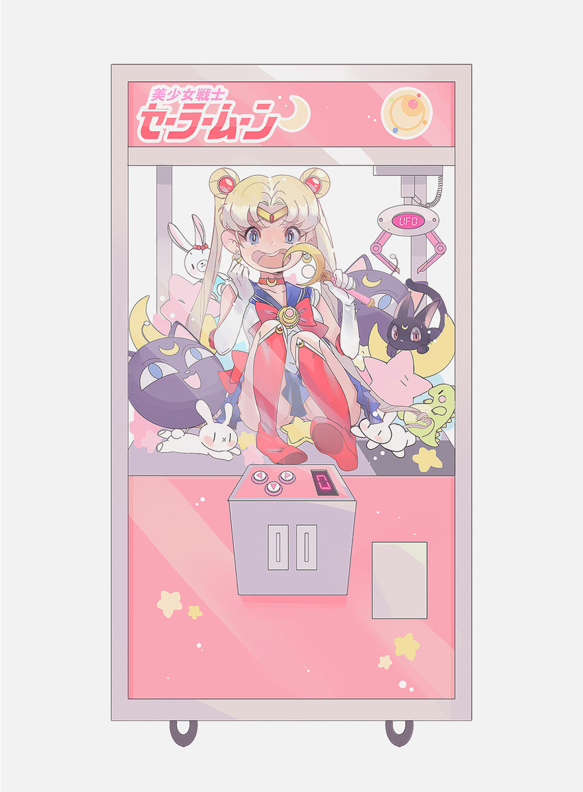 tsukino usagi, sailor moon, luna, and luna-p (bishoujo senshi sailor moon and 1 more) drawn by alpaca_carlesi