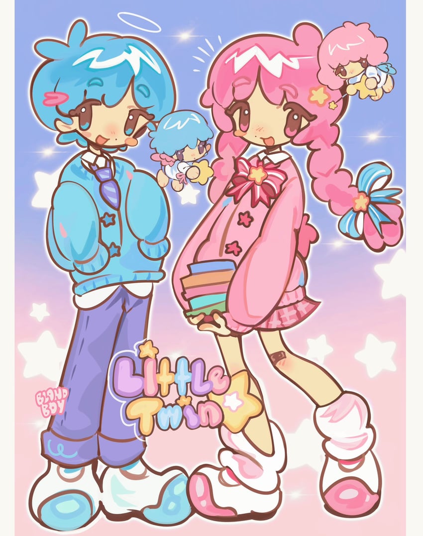 lala and kiki (sanrio and 1 more) drawn by blandboyx