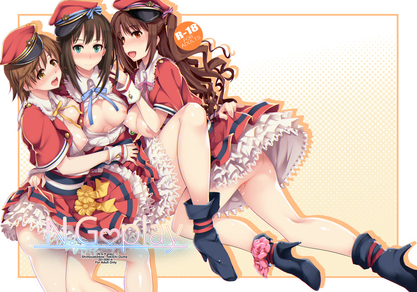shibuya rin, shimamura uzuki, and honda mio (idolmaster and 2 more) drawn by ouma_tokiichi