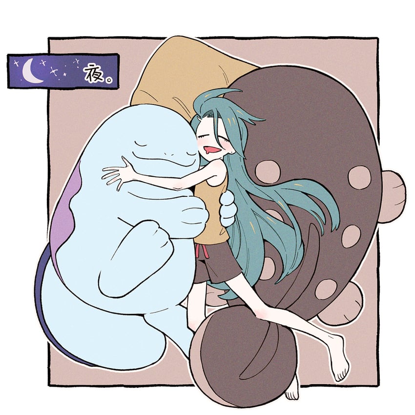 rika, clodsire, and quagsire (pokemon and 1 more) drawn by nicca_(nicca11y)