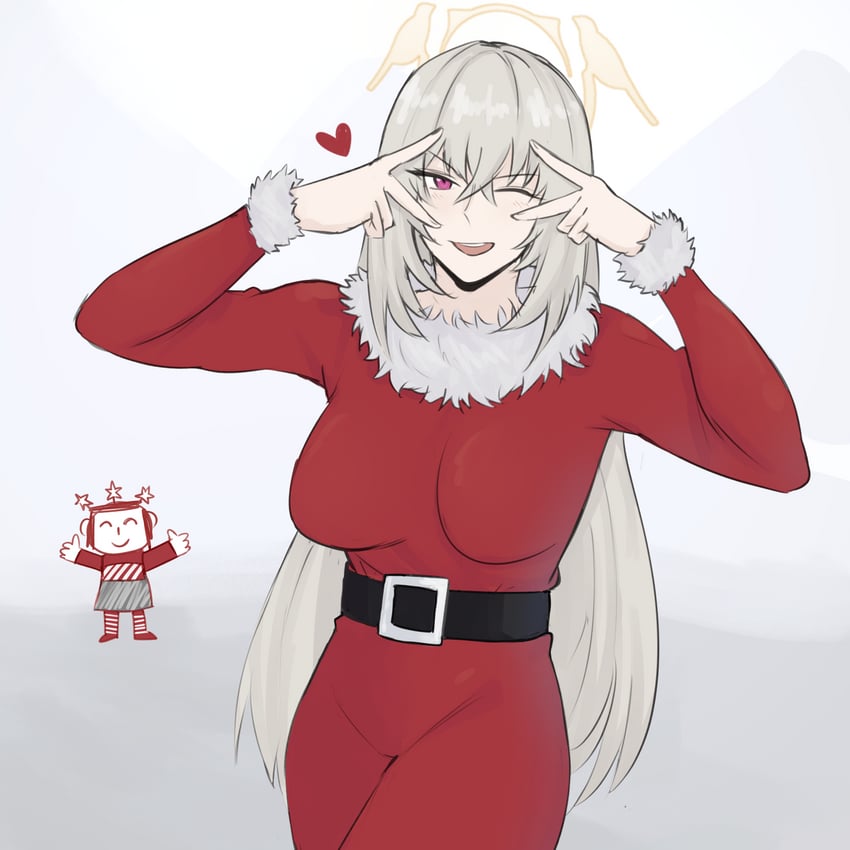 sensei, doodle sensei, sakurako, and mariah carey (blue archive) drawn by maven_(madeinheaven_23)