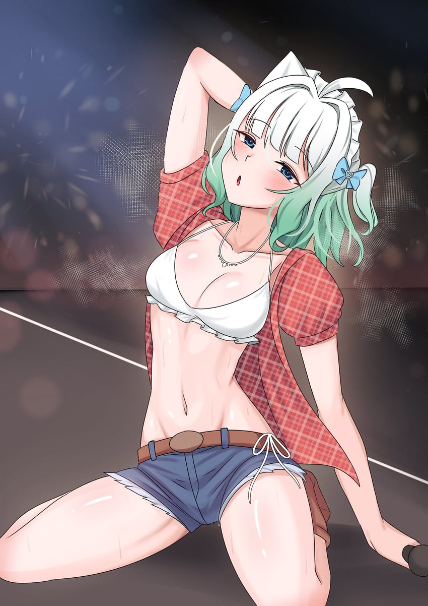 mint fantome and kwon eun-bi (indie virtual youtuber) drawn by xanadu_avici