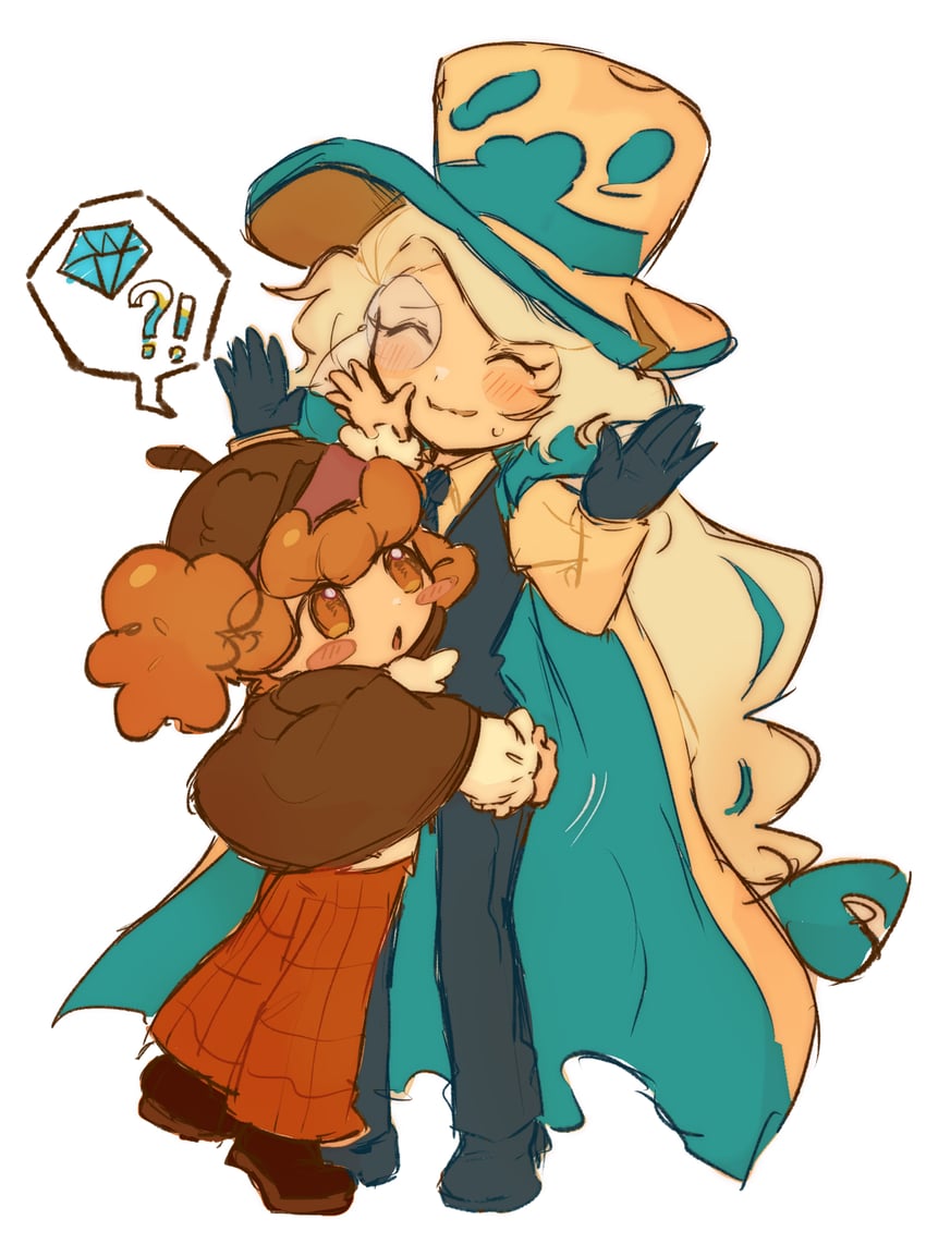 walnut cookie and roguefort cookie (cookie run and 1 more) drawn by akibevillage