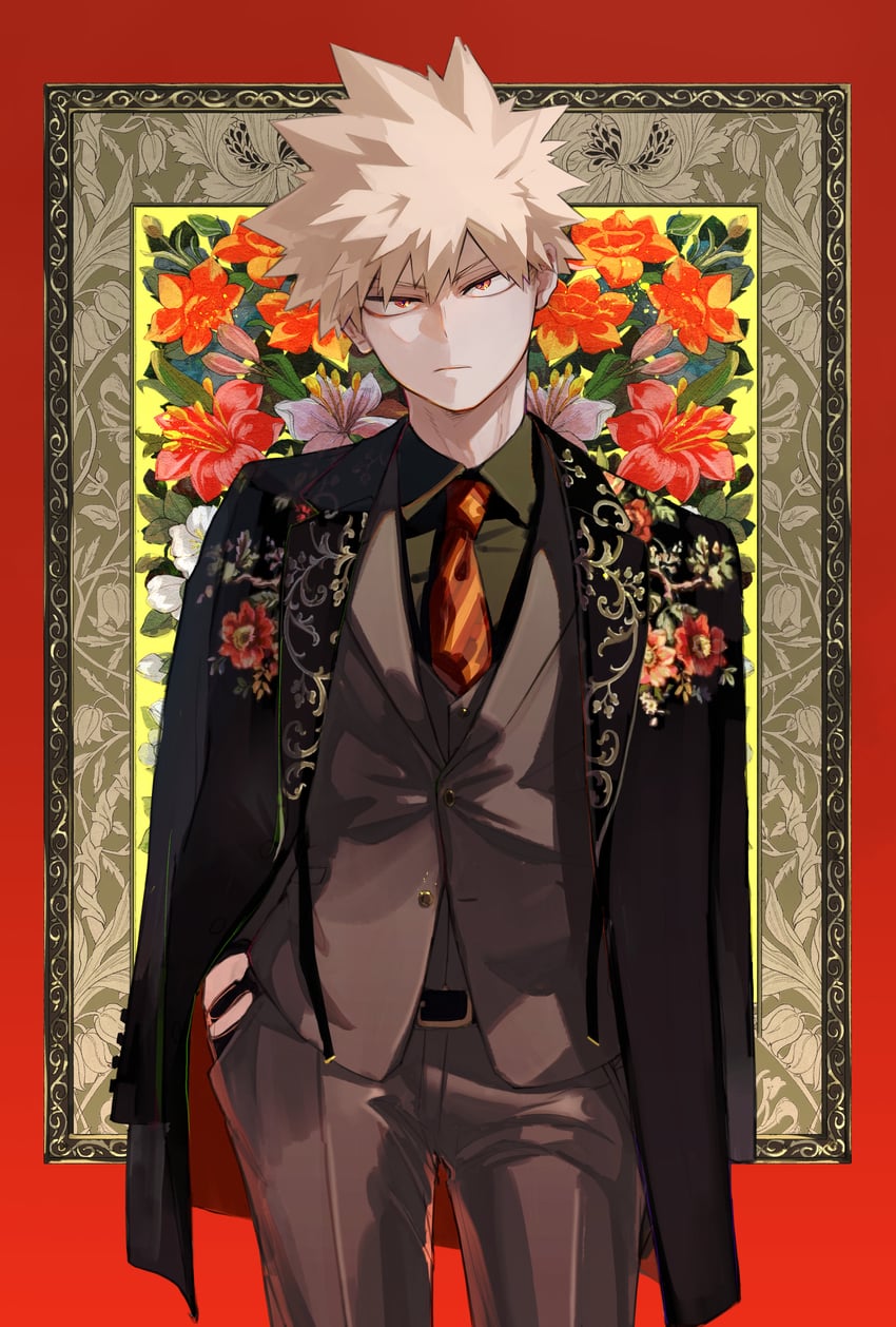 bakugou katsuki (boku no hero academia) drawn by unou_(unou_mha)