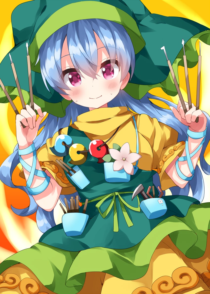 haniyasushin keiki (touhou) drawn by ruu_(tksymkw)