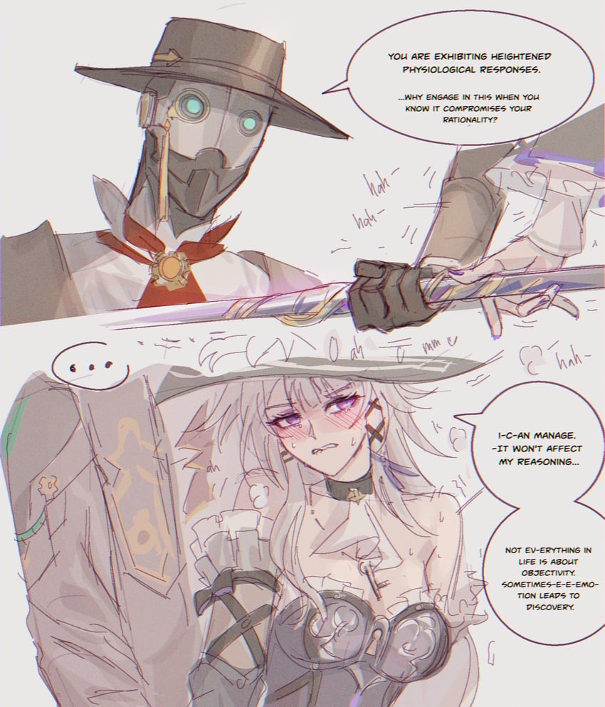 herta, the herta, and screwllum (honkai and 1 more) drawn by gnarlypzofbread