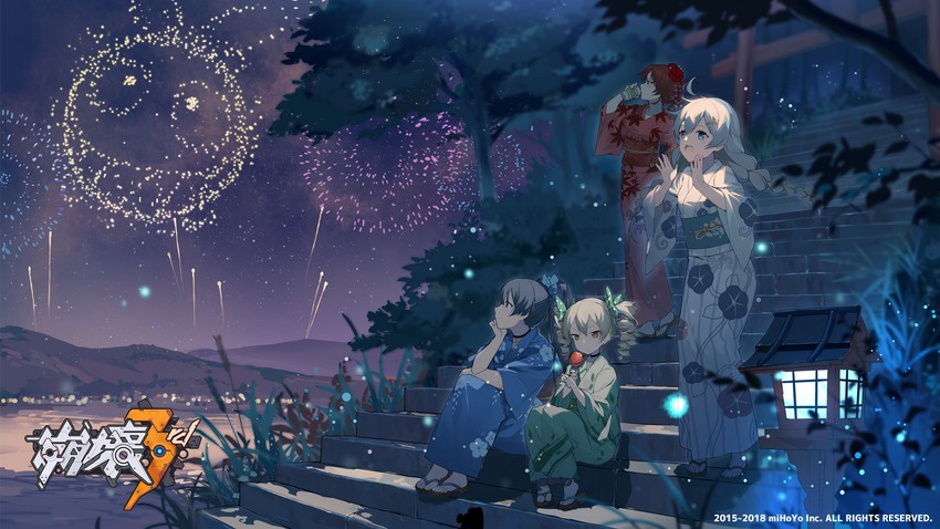 kiana kaslana, raiden mei, bronya zaychik, murata himeko, and homu (honkai and 1 more)