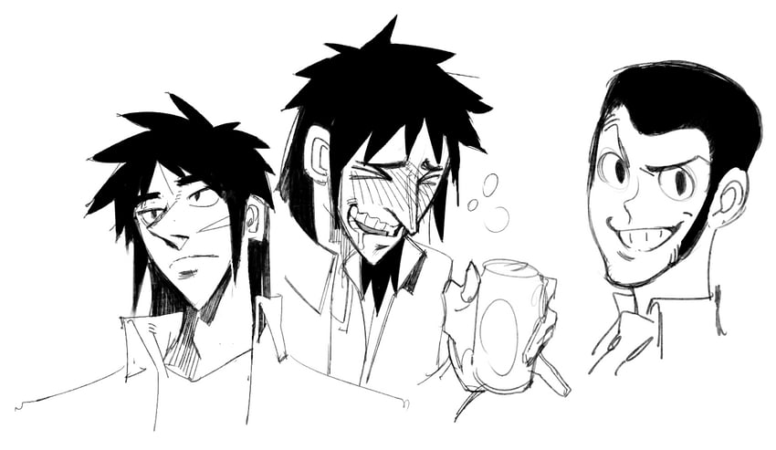 itou kaiji and arsene lupin iii (kaiji and 1 more) drawn by conto
