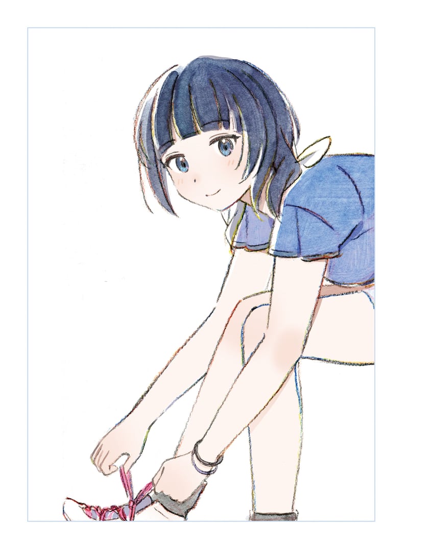 asaka karin (love live! and 1 more) drawn by mebachi