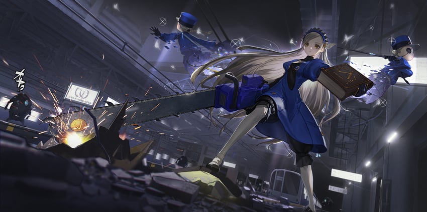 caroline, justine, and lavenza (persona and 1 more) drawn by vafar7