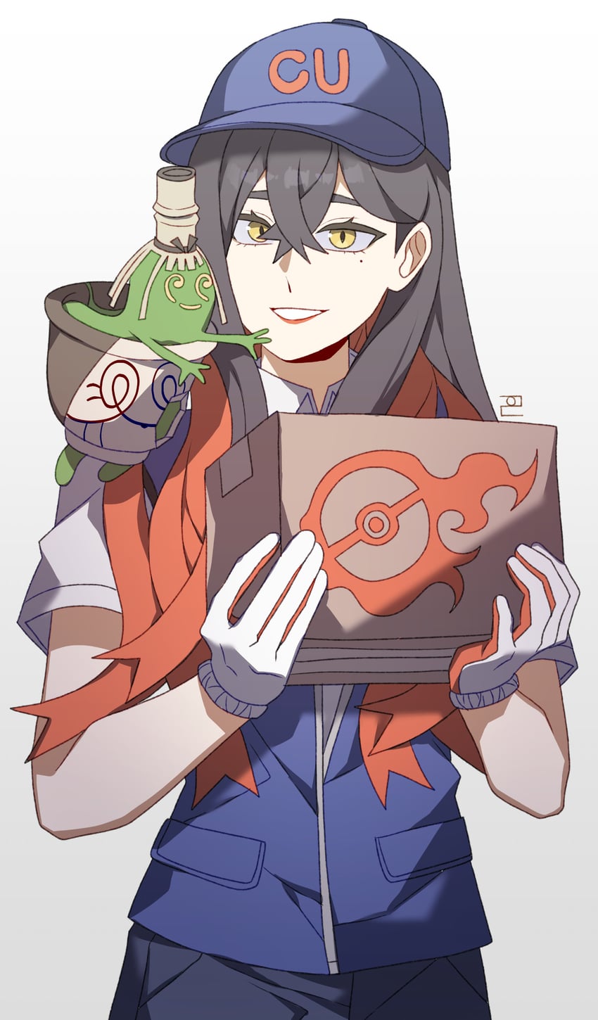 carmine and sinistcha (pokemon and 1 more) drawn by stellaofastra