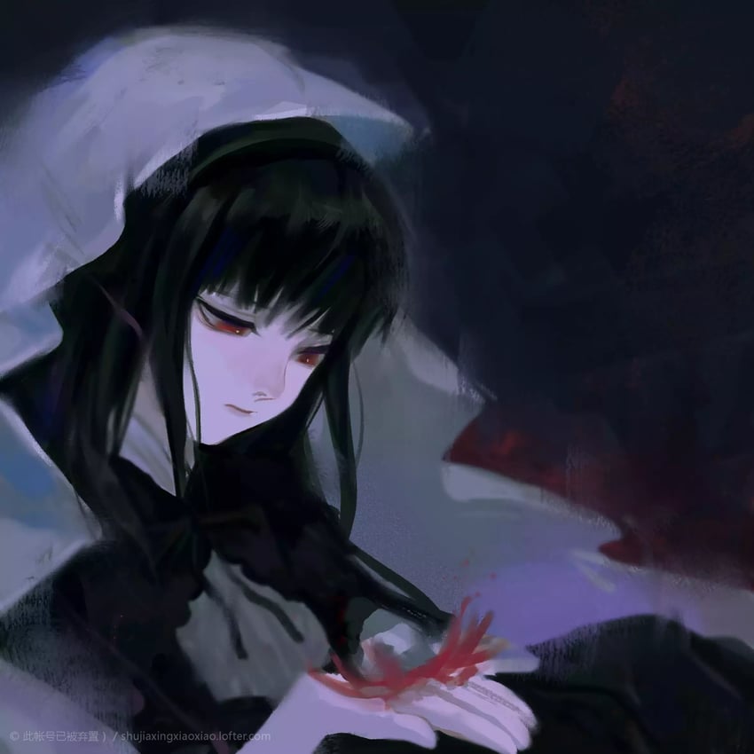 akemi homura and homulilly (mahou shoujo madoka magica and 1 more) drawn by xiaoxiao_(15991743)