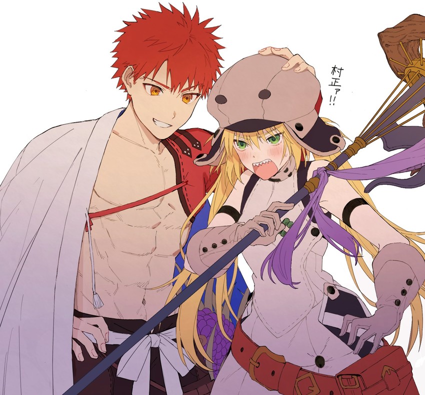 artoria pendragon, emiya shirou, artoria caster, and senji muramasa (fate and 1 more) drawn by kikageee