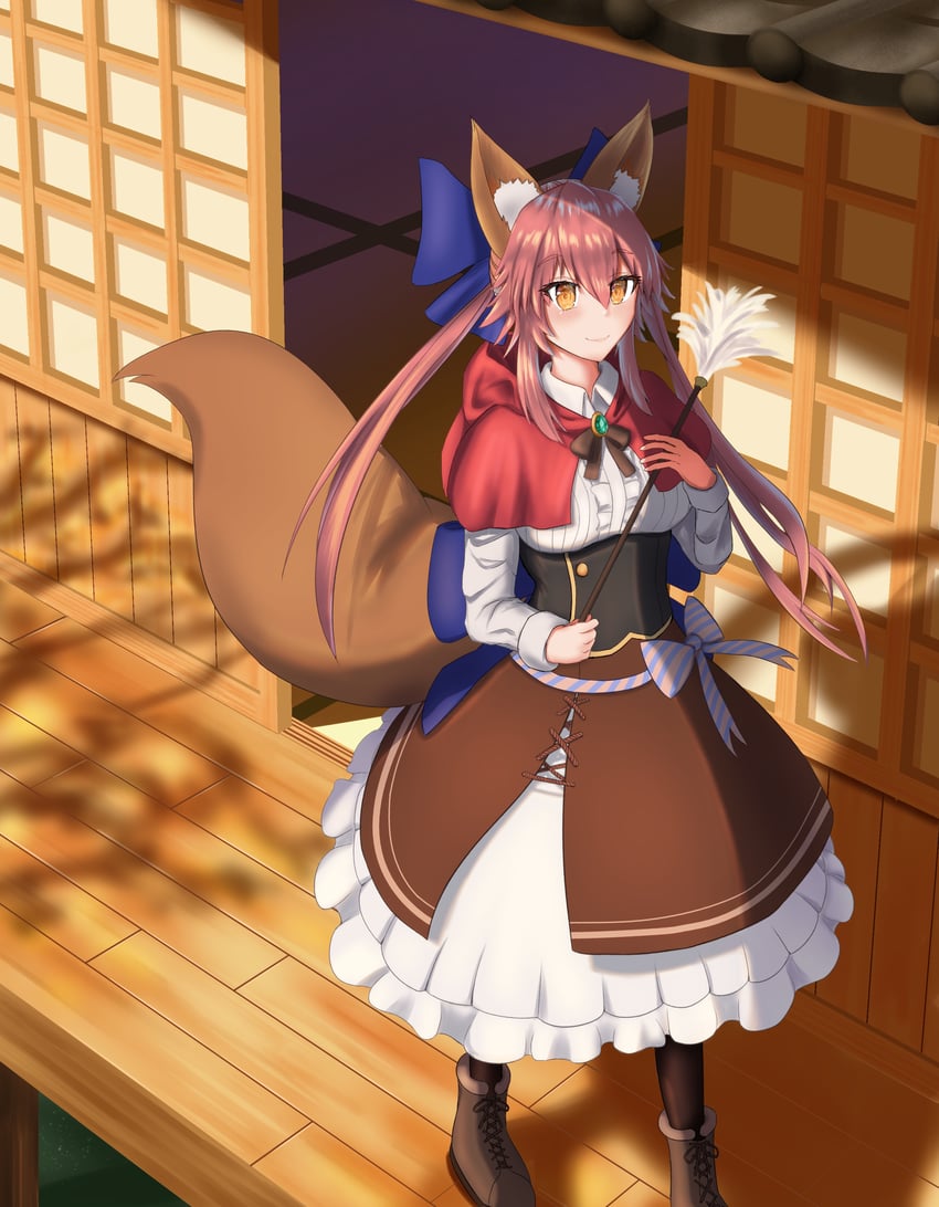 tamamo and tamamo no mae (fate and 1 more) drawn by kuroamayo