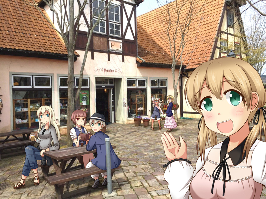 prinz eugen, bismarck, ro-500, z1 leberecht maass, z3 max schultz, and 2 more (kantai collection and 1 more) drawn by yukimi_unagi
