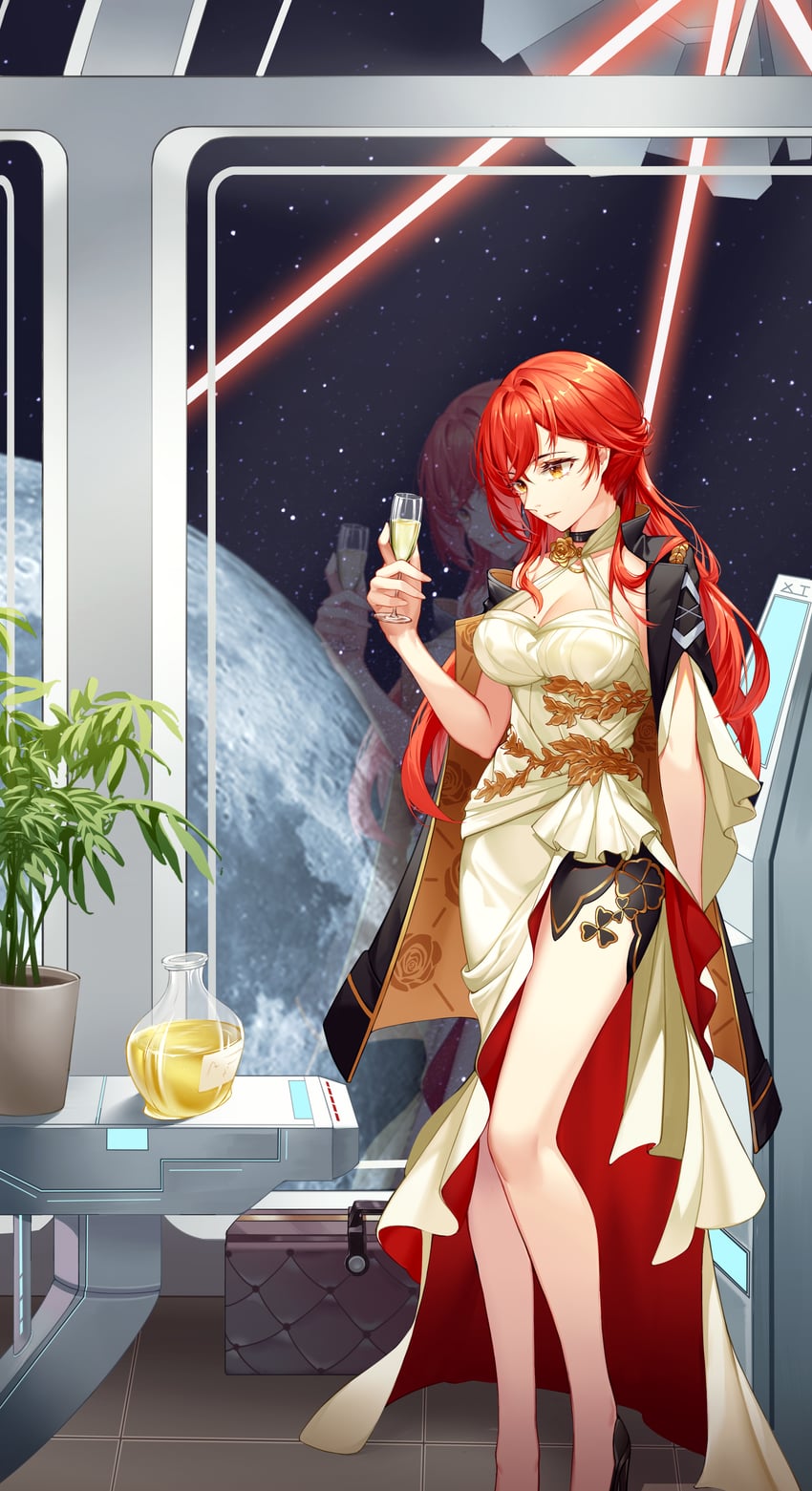 himeko (honkai and 1 more) drawn by qian_pu_liu_shang