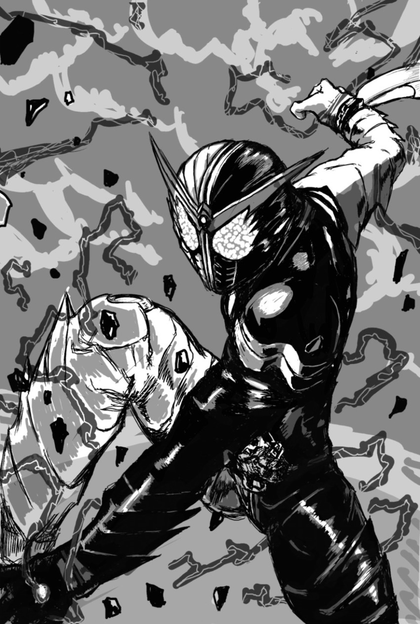 kamen rider double (kamen rider and 1 more) drawn by pusen