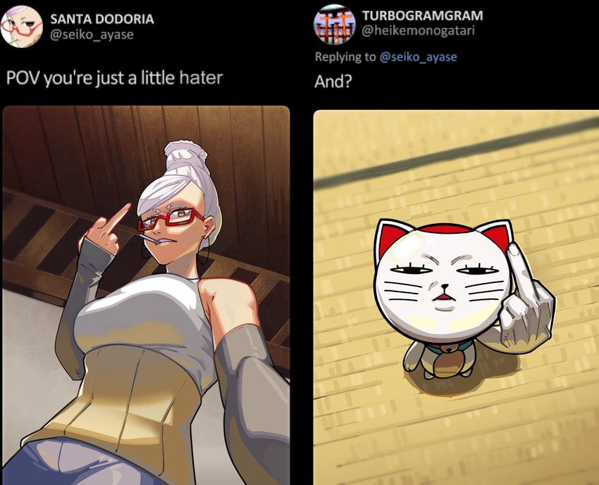 turbo granny and ayase seiko (dandadan) drawn by yuqi_non