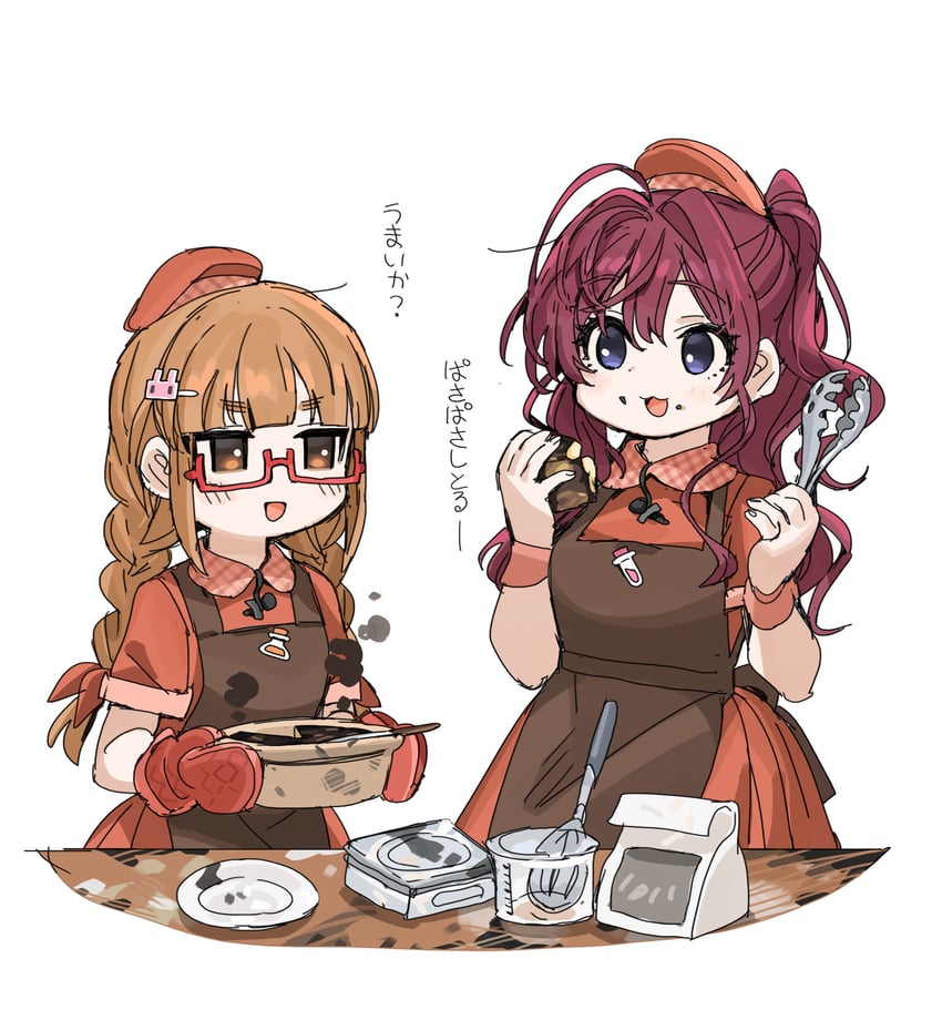 ichinose shiki and ikebukuro akiha (idolmaster and 1 more) drawn by spawnfoxy